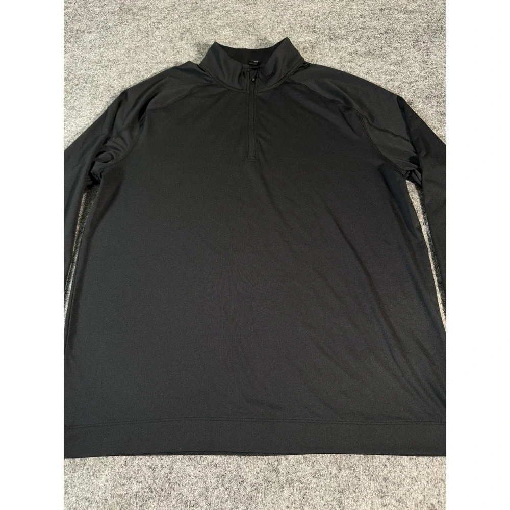 Rhone Men's Large Black 1/4 Zip Performance Pullover Golf Athletic Stretch